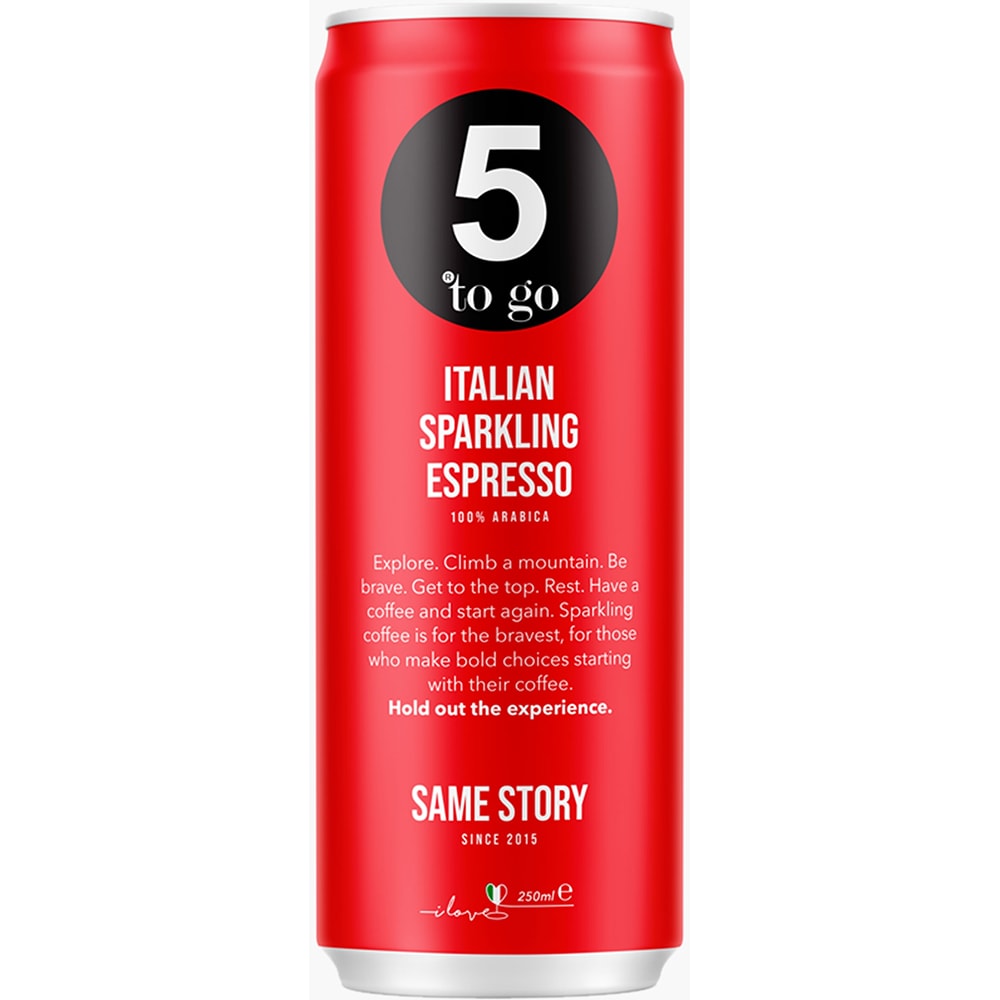 Bautura energizanta 5 TO GO Sparkling Espresso 0.25L x 12 doze