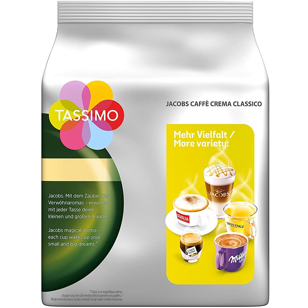 Capsule cafea TASSIMO Jacobs Cafe Crema Classico, 16 capsule, 112g
