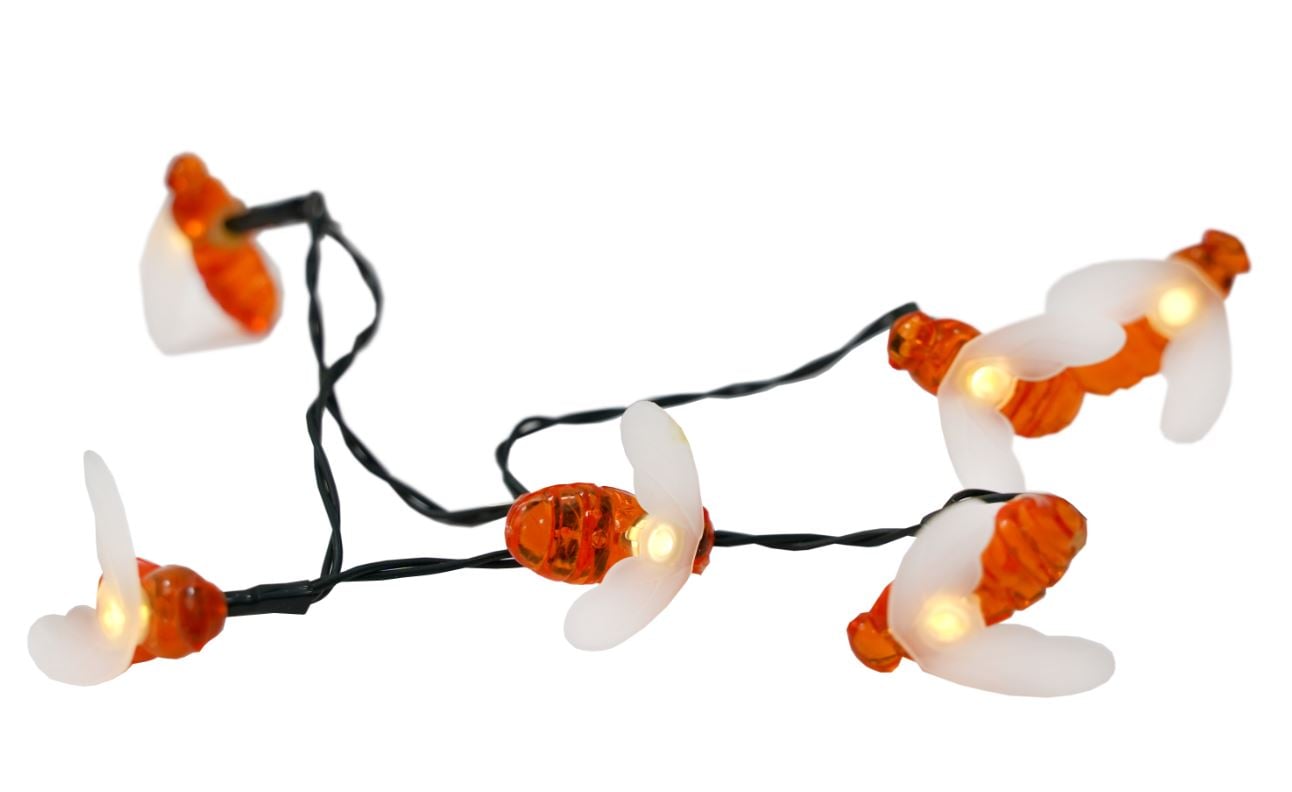 Ghirlanda solara LIGHTEX Honeybee, 0.06W, 3000K, IP44, 7m, multicolor