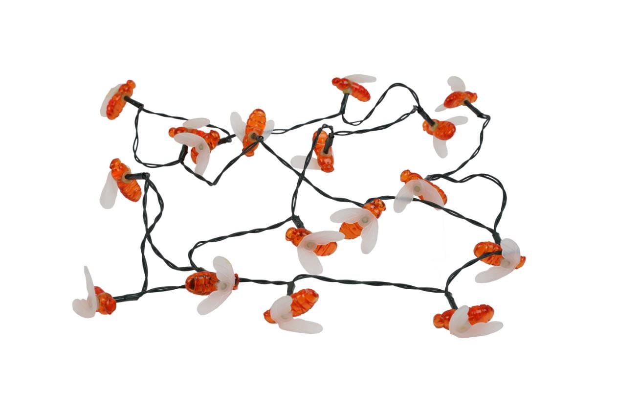 Ghirlanda solara LIGHTEX Honeybee, 0.06W, 3000K, IP44, 7m, multicolor