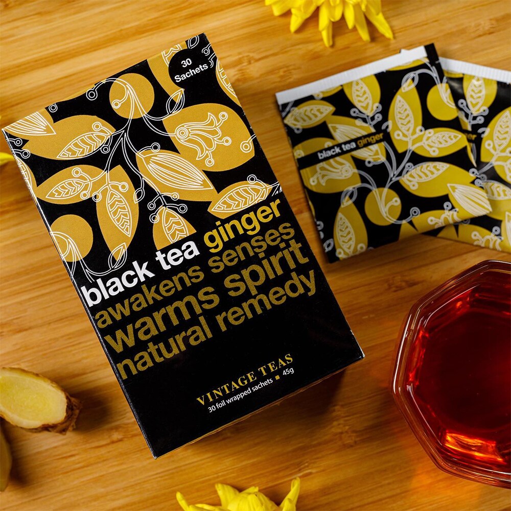 Ceai negru VINTAGE TEAS, Ghimbir, 45g, 30 buc