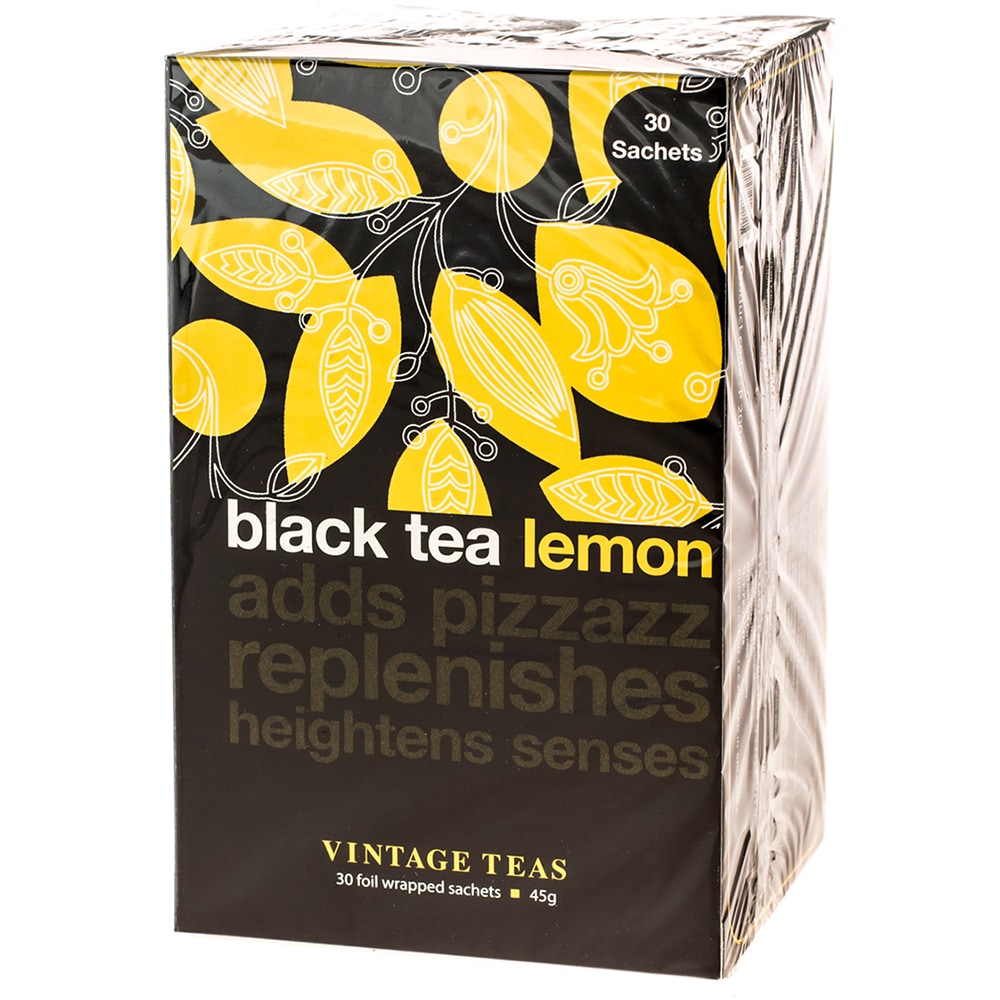 Ceai negru VINTAGE TEAS, Lamaie, 45g, 30 buc