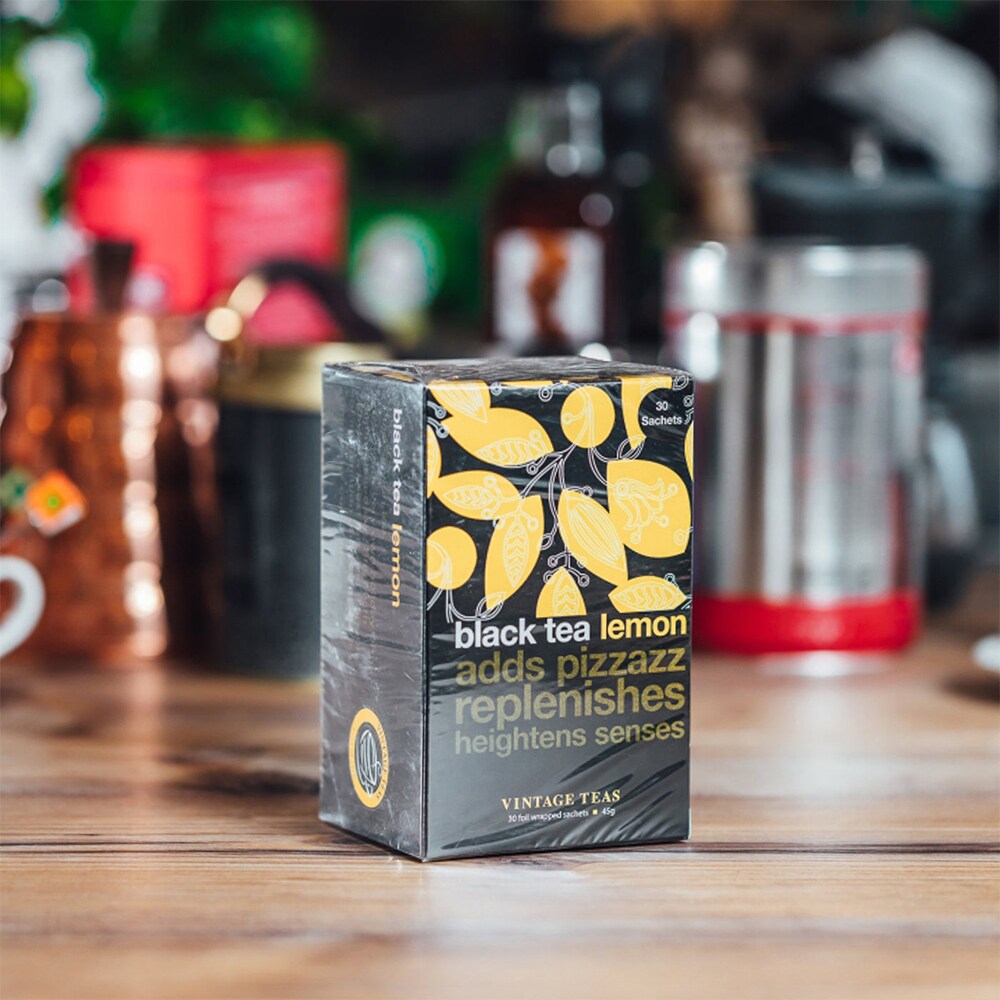 Ceai negru VINTAGE TEAS, Lamaie, 45g, 30 buc