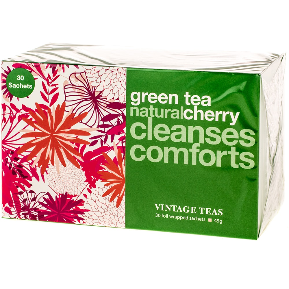 Ceai verde VINTAGE TEAS, Cirese, 45g, 30 buc