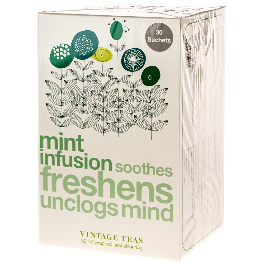 Ceai infuzie VINTAGE TEAS, Menta, 45g, 30 buc