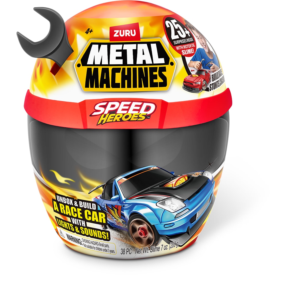 Set masinuta METAL MACHINES Speed Heroes Halmet 1100042689, 3 ani+, multicolor