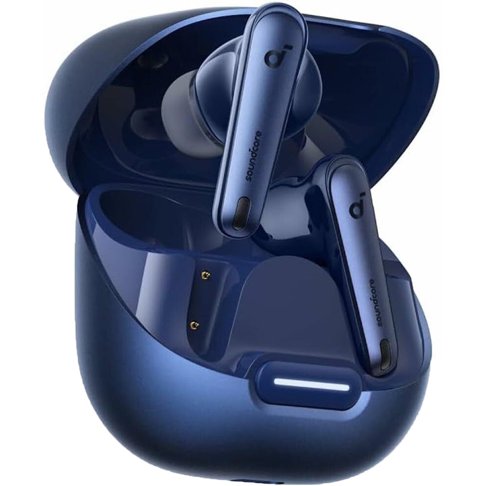 Casti ANKER Soundcore Liberty 4 NC, True Wireless, Bluetooth, In-ear, Microfon, Noise Cancelling, Carcasa incarcare Wireless, albastru