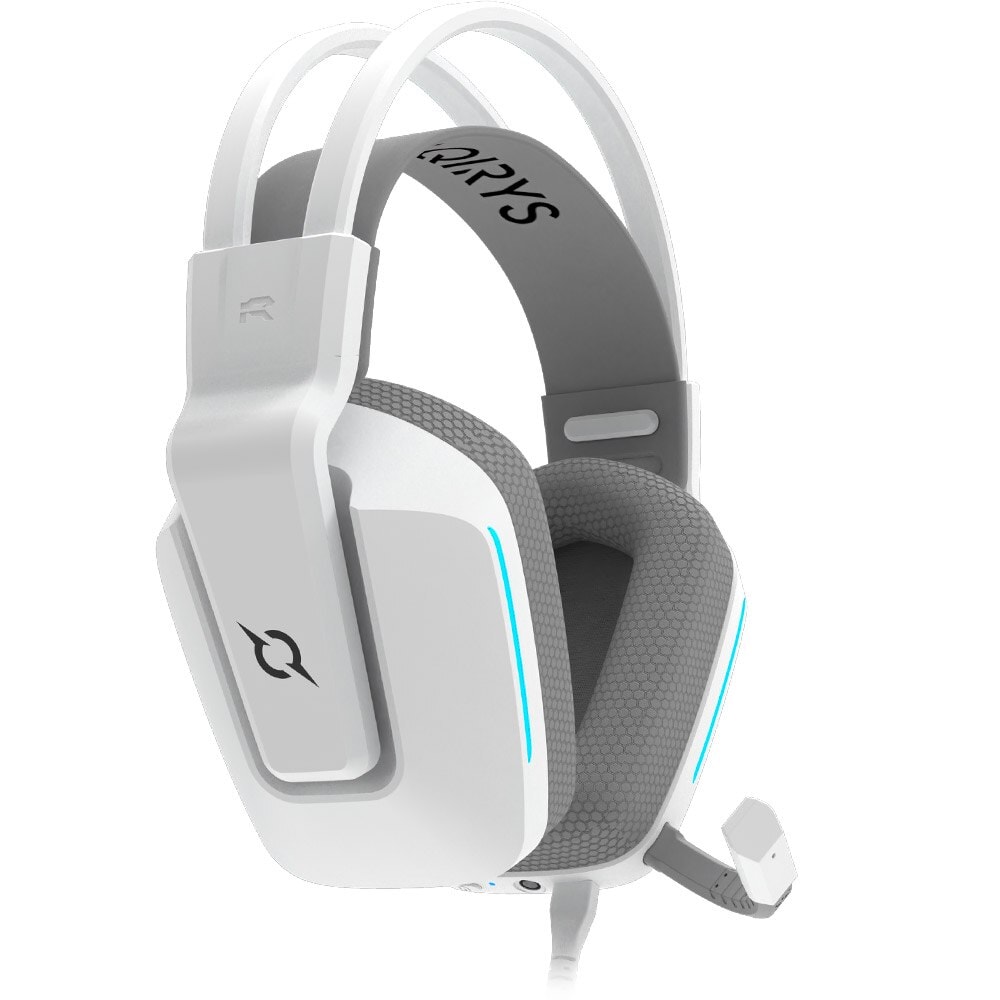 Casti Gaming AQIRYS Alya, 7.1 surround, USB, 3.5mm, multiplatforma, alb