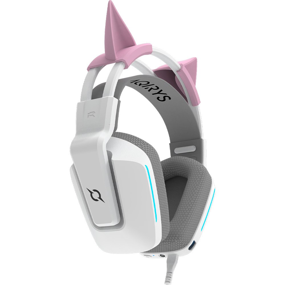 Casti Gaming AQIRYS Alya, 7.1 surround, USB, 3.5mm, multiplatforma, alb