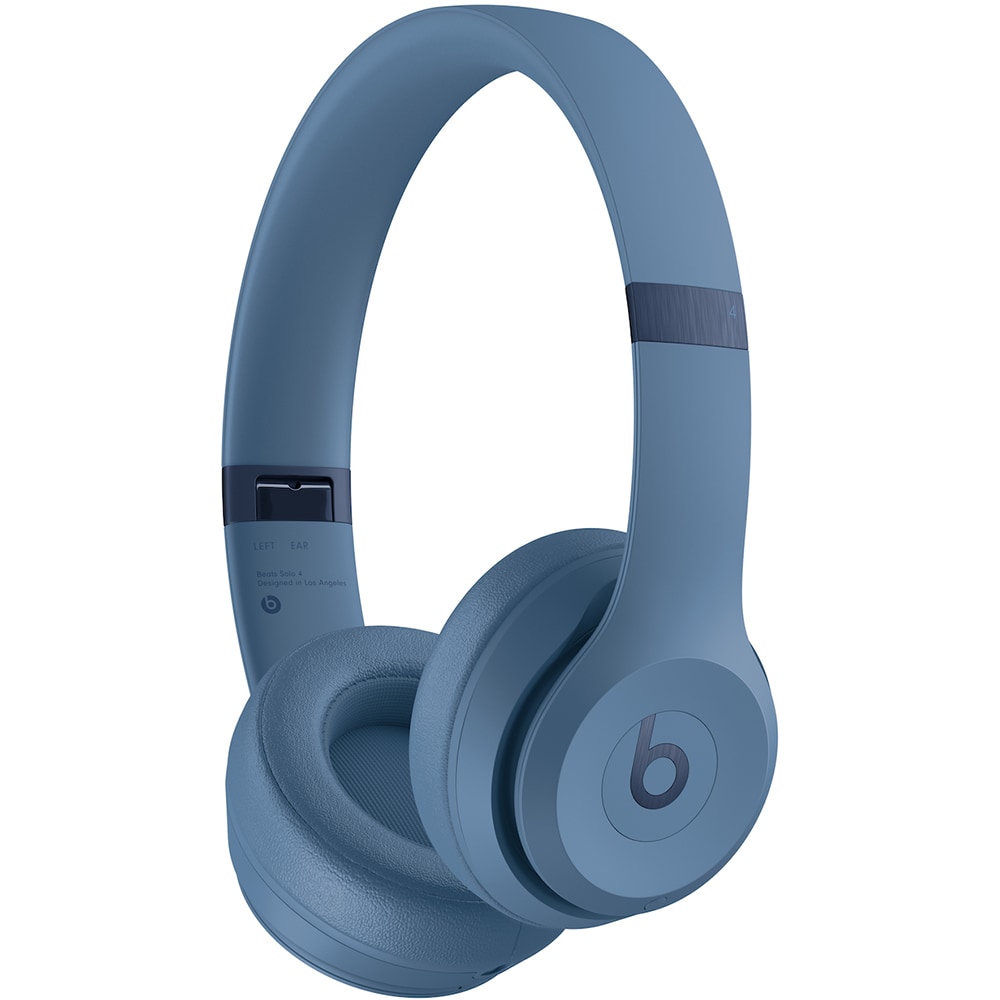 Casti BEATS Solo 4, Bluetooth, On-ear, Microfon, Noise Cancelling, Slate Blue