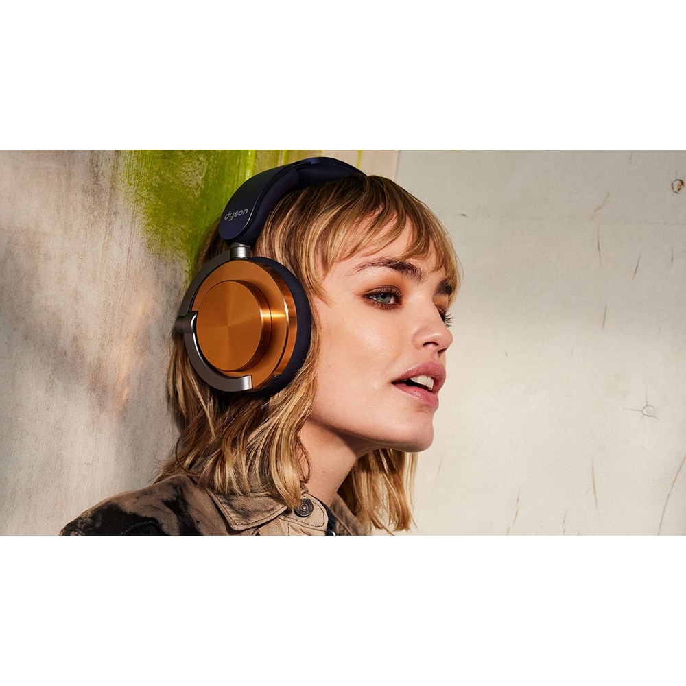 Casti Dyson OnTrac, Bluetooth, Over-Ear, Microfon, Noise Cancelling, Ceramic Cinnabar, CNC Cupru
