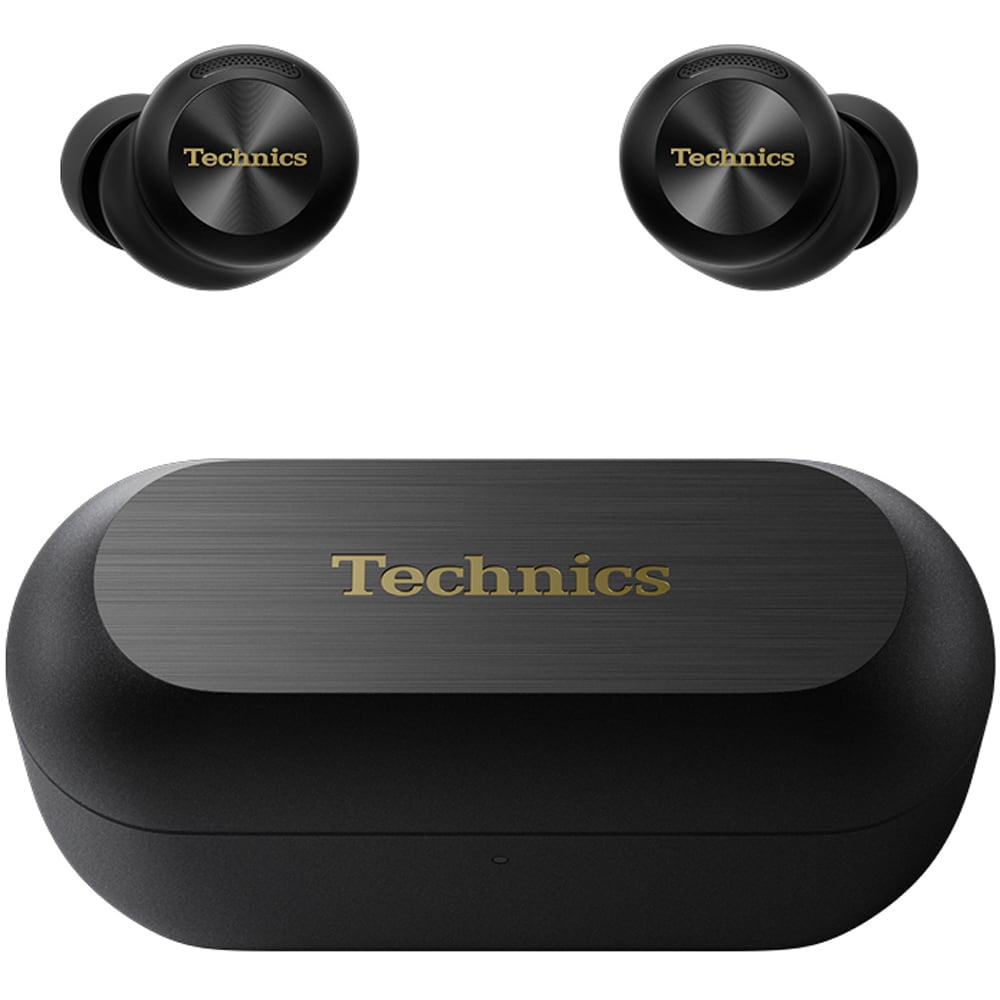 Casti TECHNICS EAH-AZ100E-K, True Wireless, Bluetooth, In-ear, Microfon, Noise Cancelling, Carcasa incarcare wireless, negru