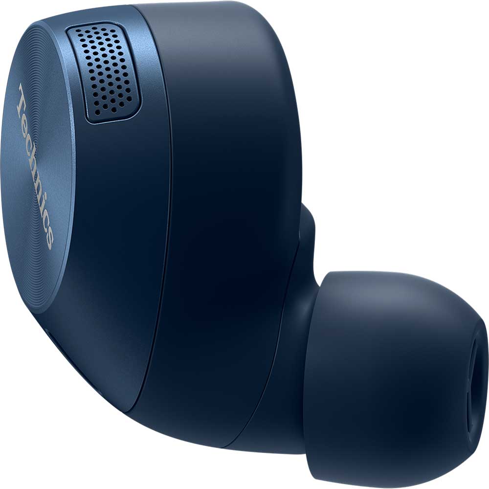 Casti TECHNICS EAH-AZ60M2EA, True Wireless, Bluetooth, In-ear, Microfon, Noise Cancelling, Carcasa incarcare wireless, albastru