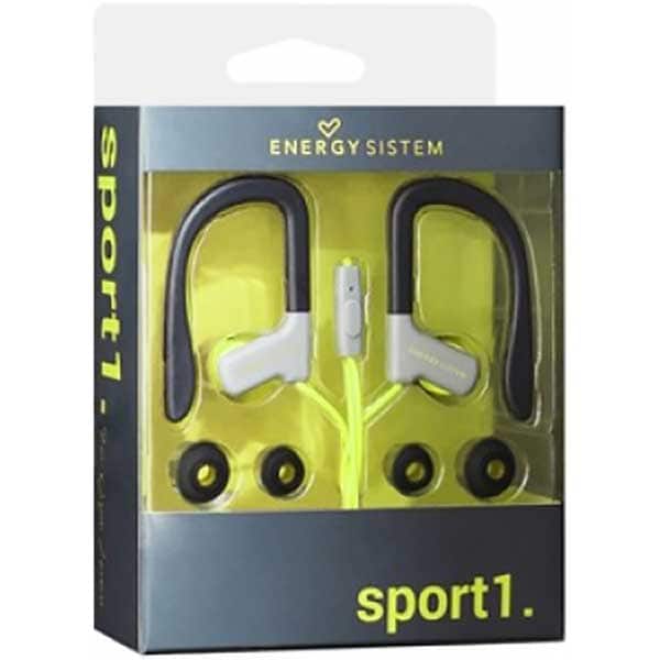 Casti ENERGY SISTEM Earphones Sport 1 ENS429356, Cu Fir, In-Ear, Microfon, galben