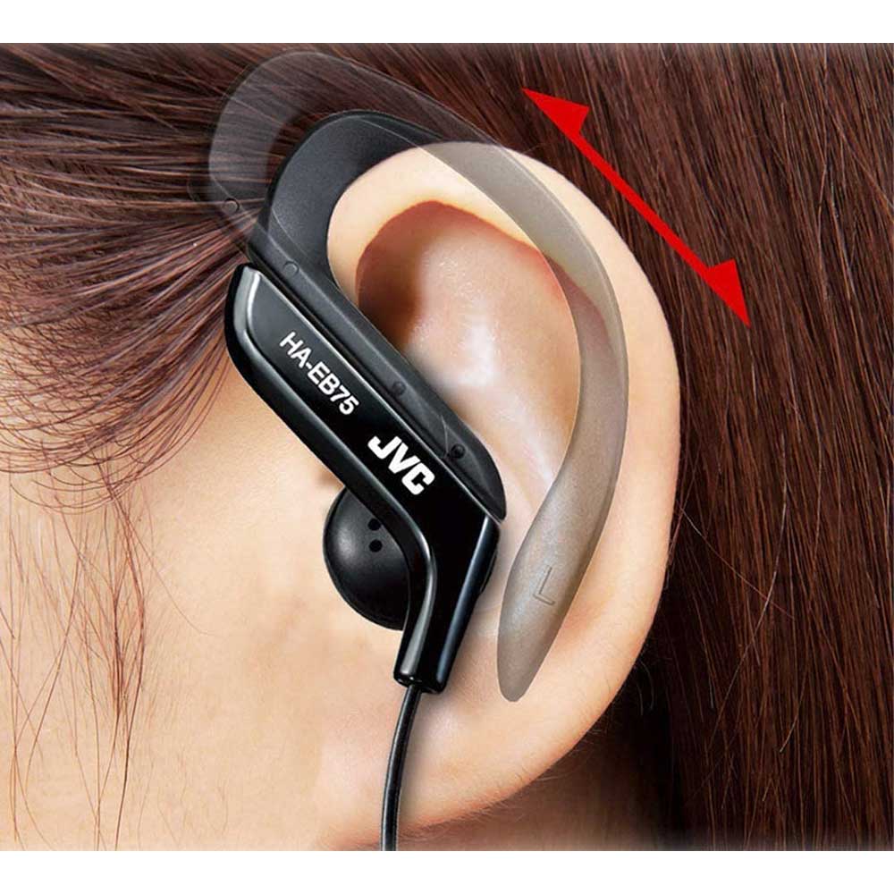 Casti JVC HA-EB75B, Cu Fir, In-Ear, negru