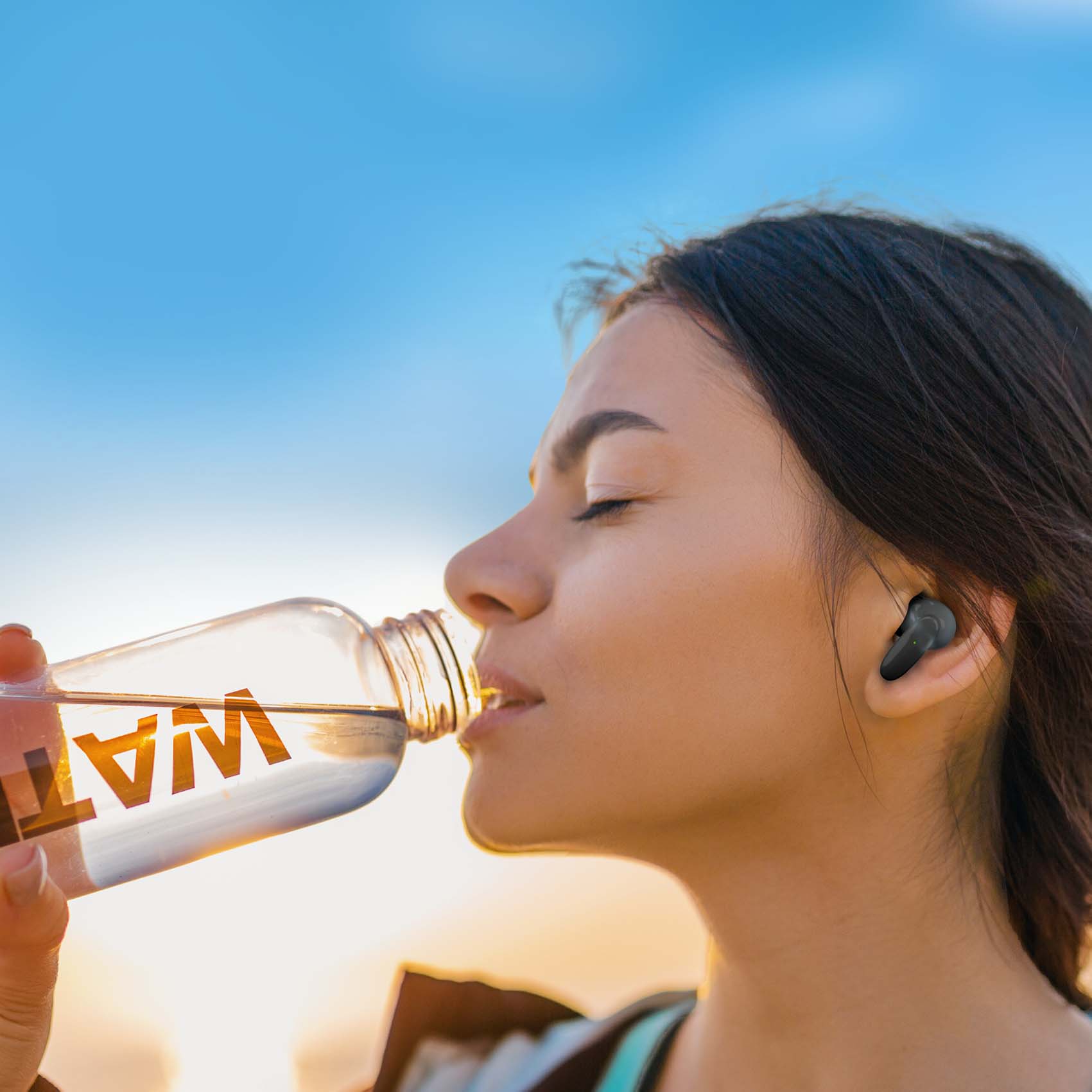 Casti PROMATE Lush, True wireless, Bluetooth, In-ear, Microfon, negru