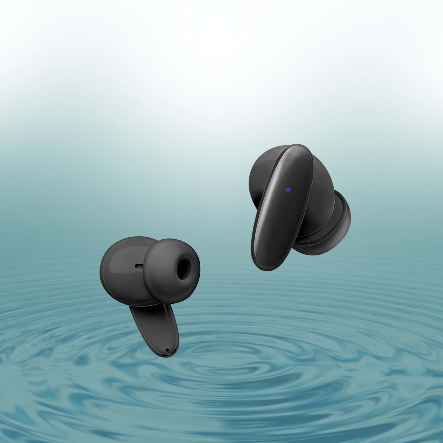 Casti PROMATE Lush, True wireless, Bluetooth, In-ear, Microfon, negru