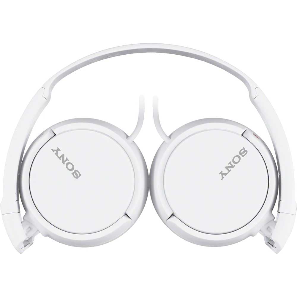 Casti SONY MDR-ZX110W, Cu Fir, On-Ear, alb