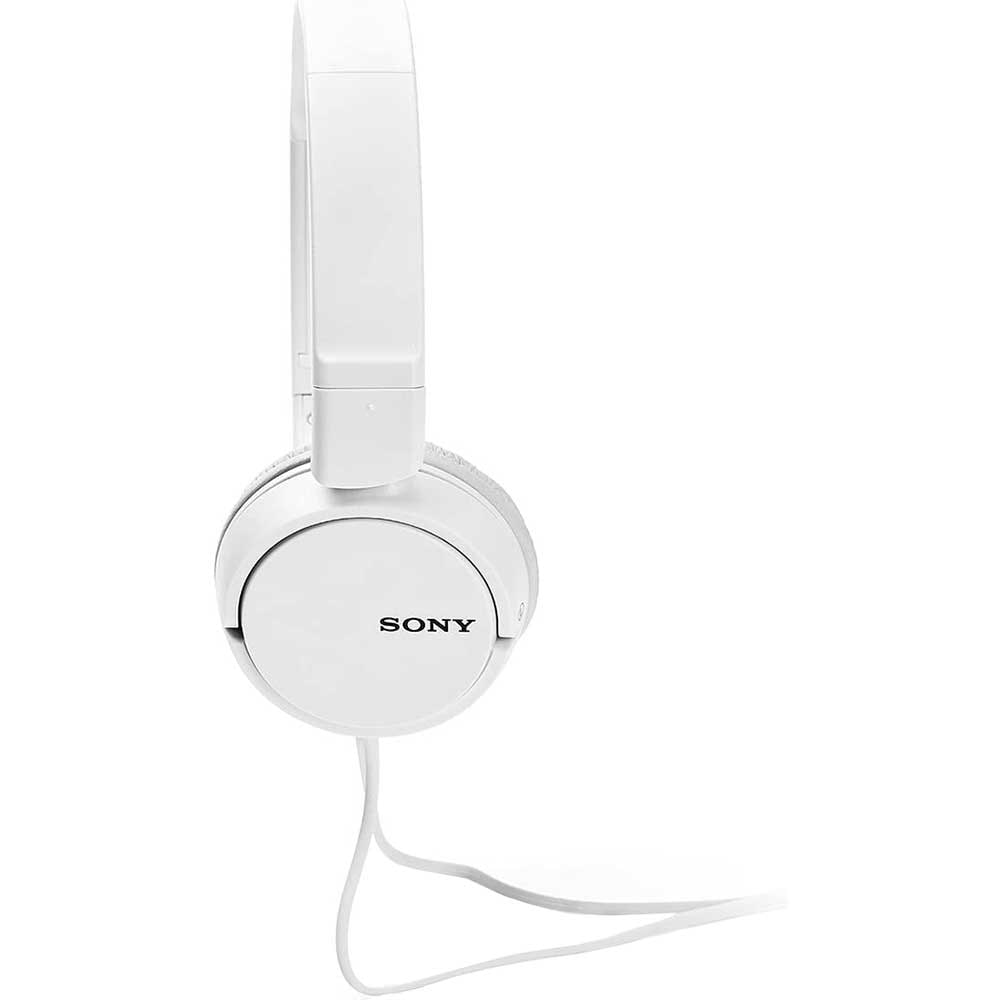 Casti SONY MDR-ZX110W, Cu Fir, On-Ear, alb