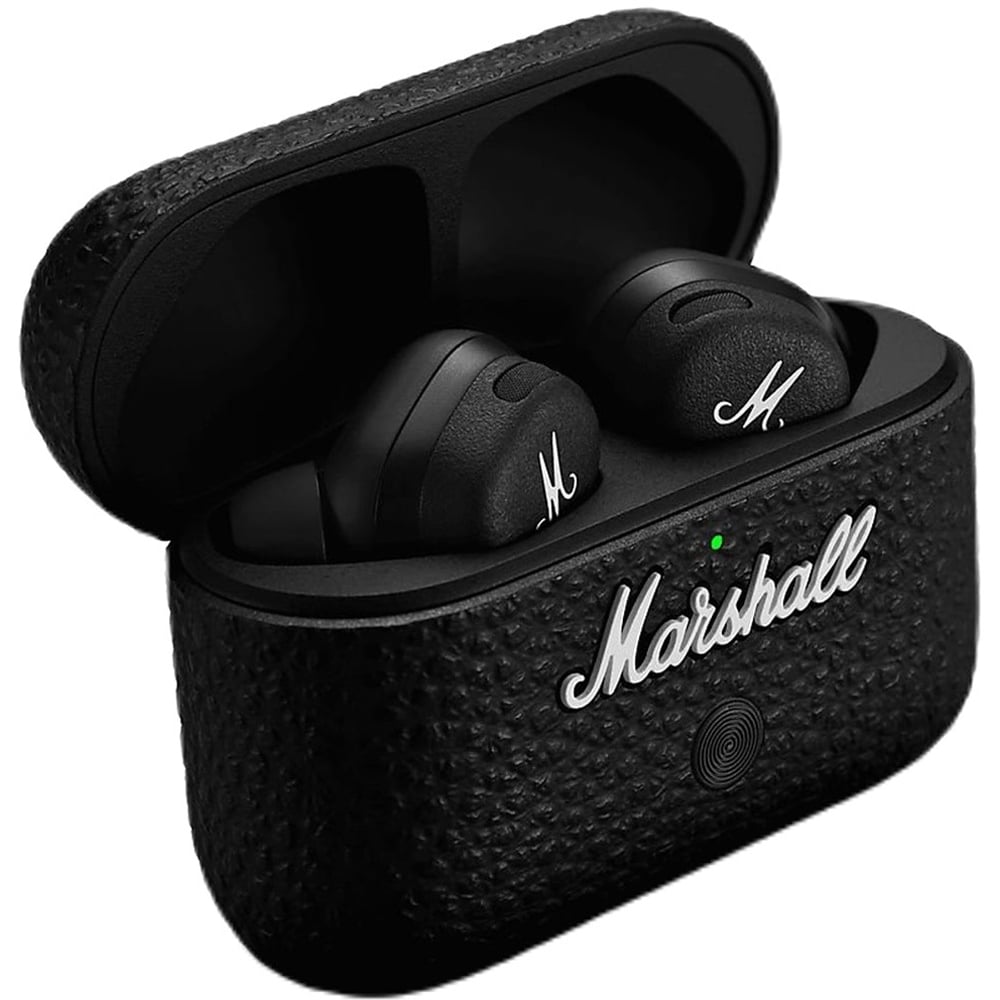 Casti MARSHALL Motif II ANC, True Wireless, Bluetooth, In-ear, Microfon, Noise Cancelling, Carcasa incarcare wireless, negru