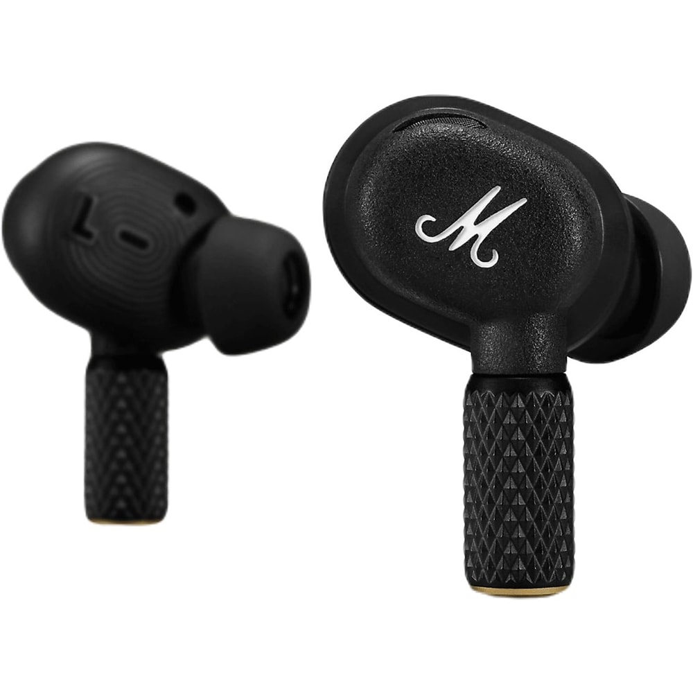 Casti MARSHALL Motif II ANC, True Wireless, Bluetooth, In-ear, Microfon, Noise Cancelling, Carcasa incarcare wireless, negru