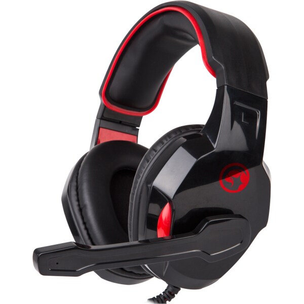 Casti Gaming MARVO HG8802, stereo, multiplatforma, 3.5mm, negru-rosu