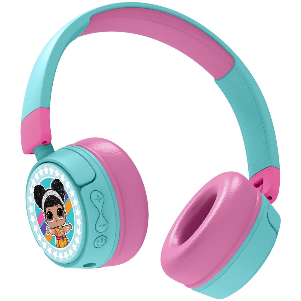 Casti pentru copii OTL L.O.L. Surprise!, Bluetooth, On-ear, Microfon, albastru-roz