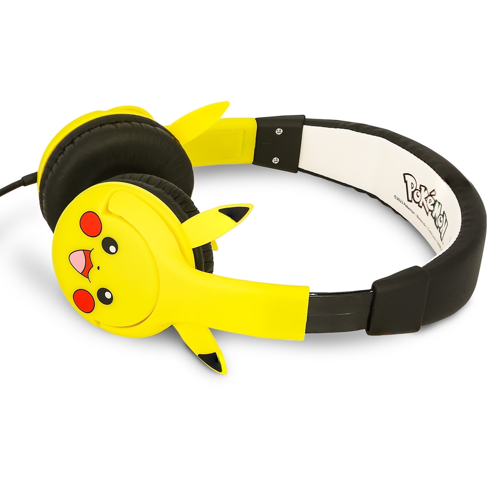 Casti pentru copii OTL Pikachu, Cu fir, On-ear, galben