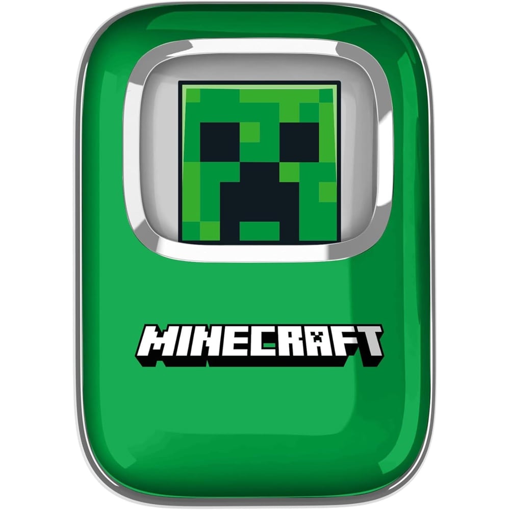 Casti pentru copii OTL Minecraft Creeper Slide, Bluetooth, In-ear, Microfon, verde