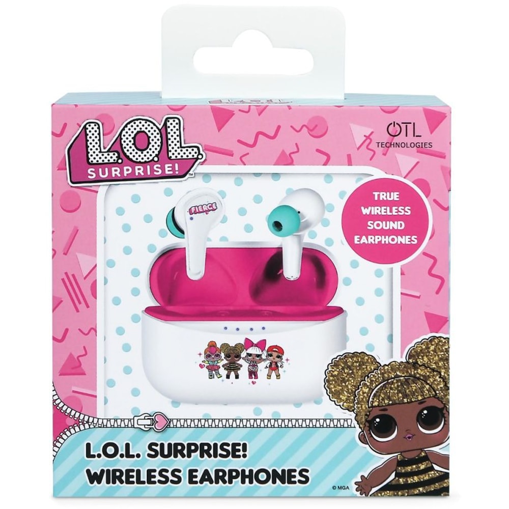 Casti pentru copii OTL L.O.L Surprise B.B Nation, Bluetooth, In-ear, Microfon, alb