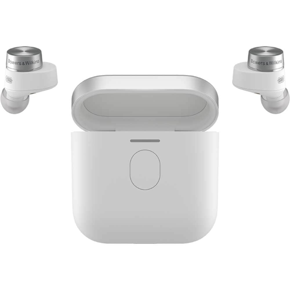 Casti BOWERS & WILKINS Pi7 S2, True Wireless, Bluetooth, In-ear, Microfon, Noise Cancelling, Carcasa incarcare wireless, Canvas White
