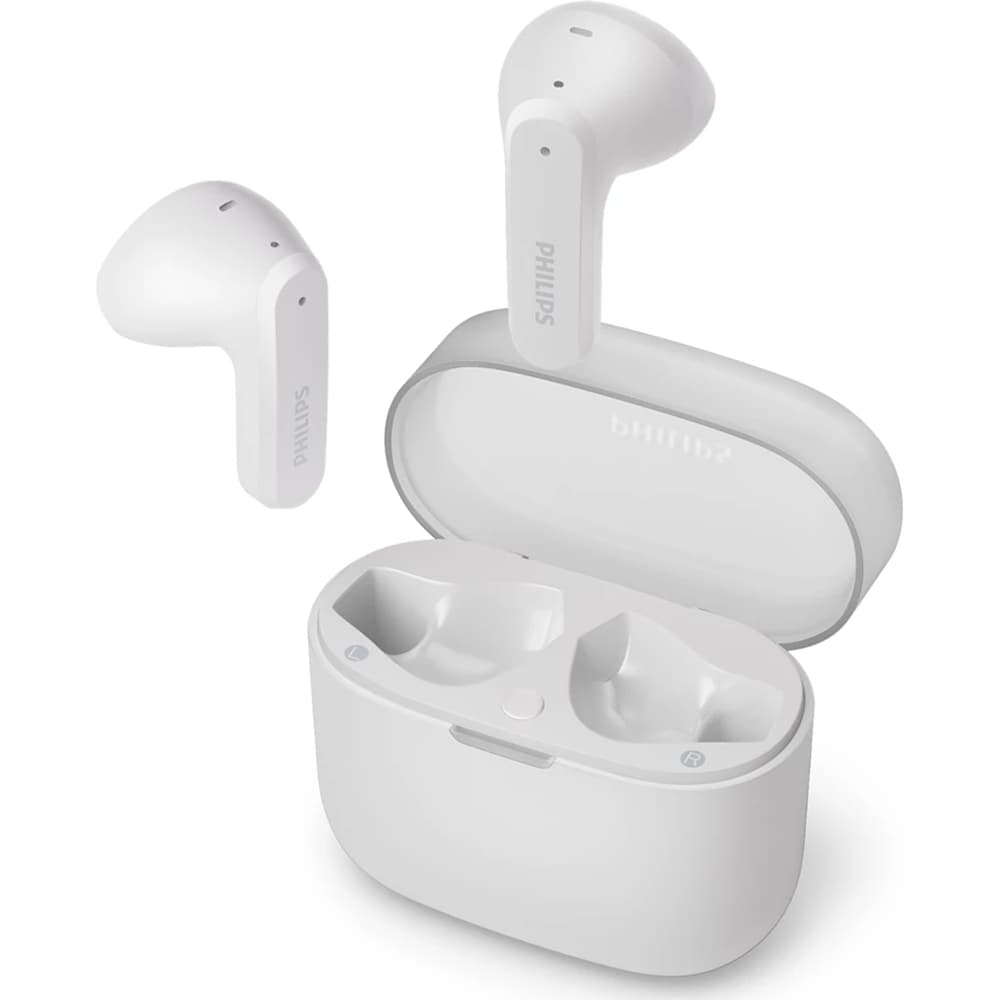 Casti PHILIPS TAT2139WT/00, True Wireless, Bluetooth, In-ear, Microfon, alb