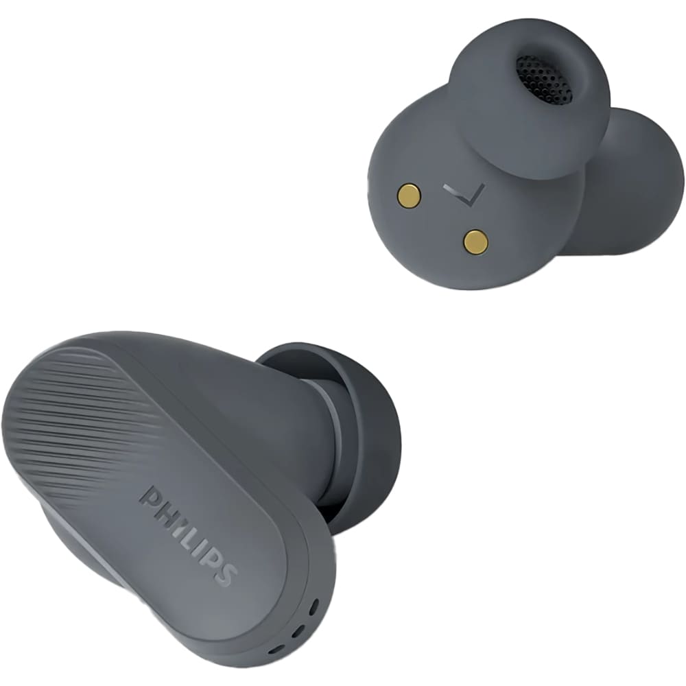 Casti PHILIPS TAT3509GY/00, True Wireless, Bluetooth, In-ear, Microfon, Noise Cancelling, gri