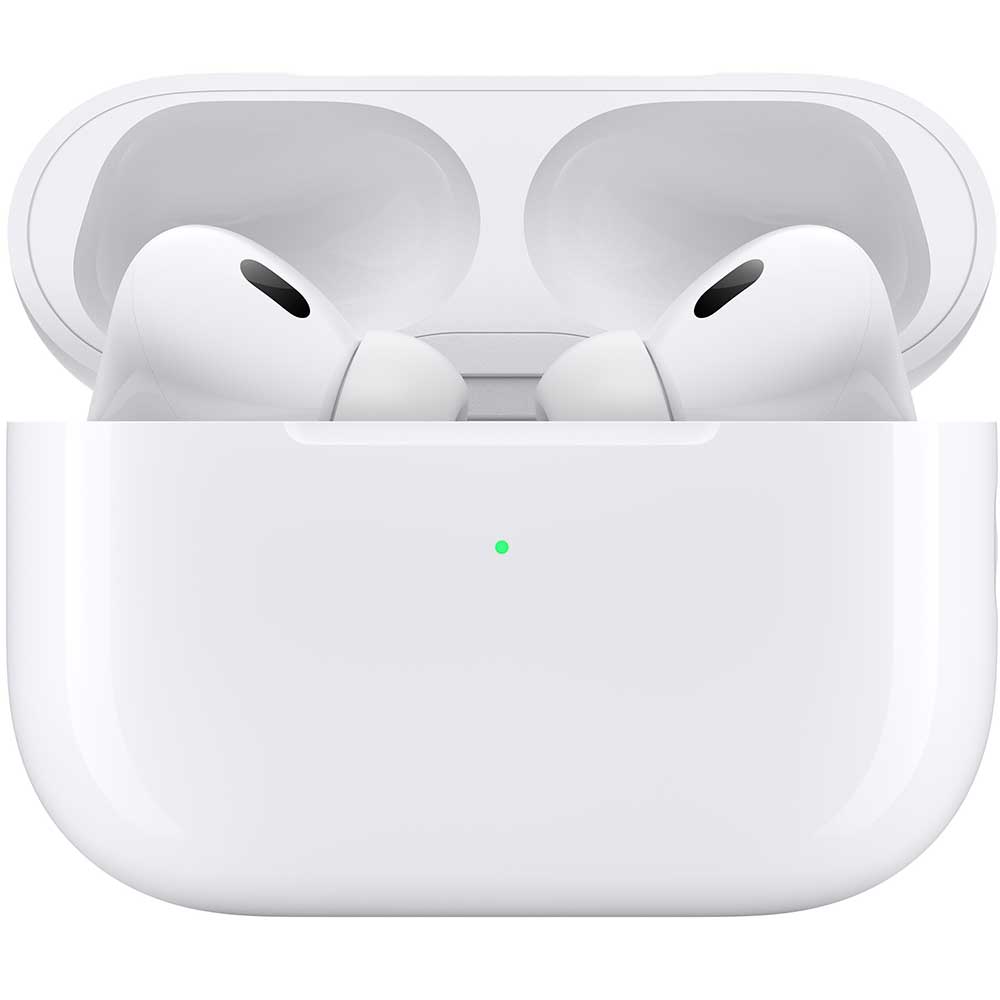 Casti APPLE AirPods Pro 2, True Wireless, Bluetooth, In-Ear, Microfon, Noise Cancelling, Carcasa MagSafe, Alb