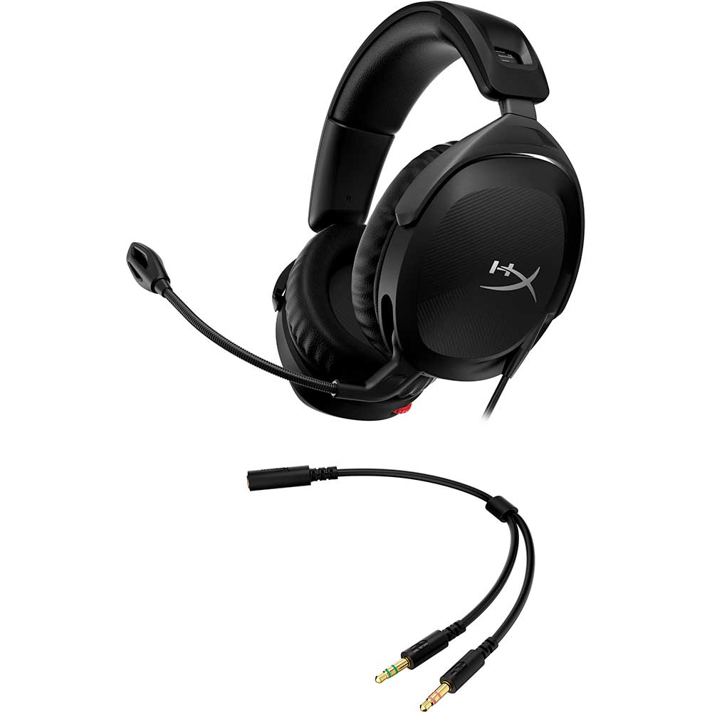 Casti Gaming HyperX Cloud Stinger 2, Spatial Audio, multiplatforma, 3.5mm, negru