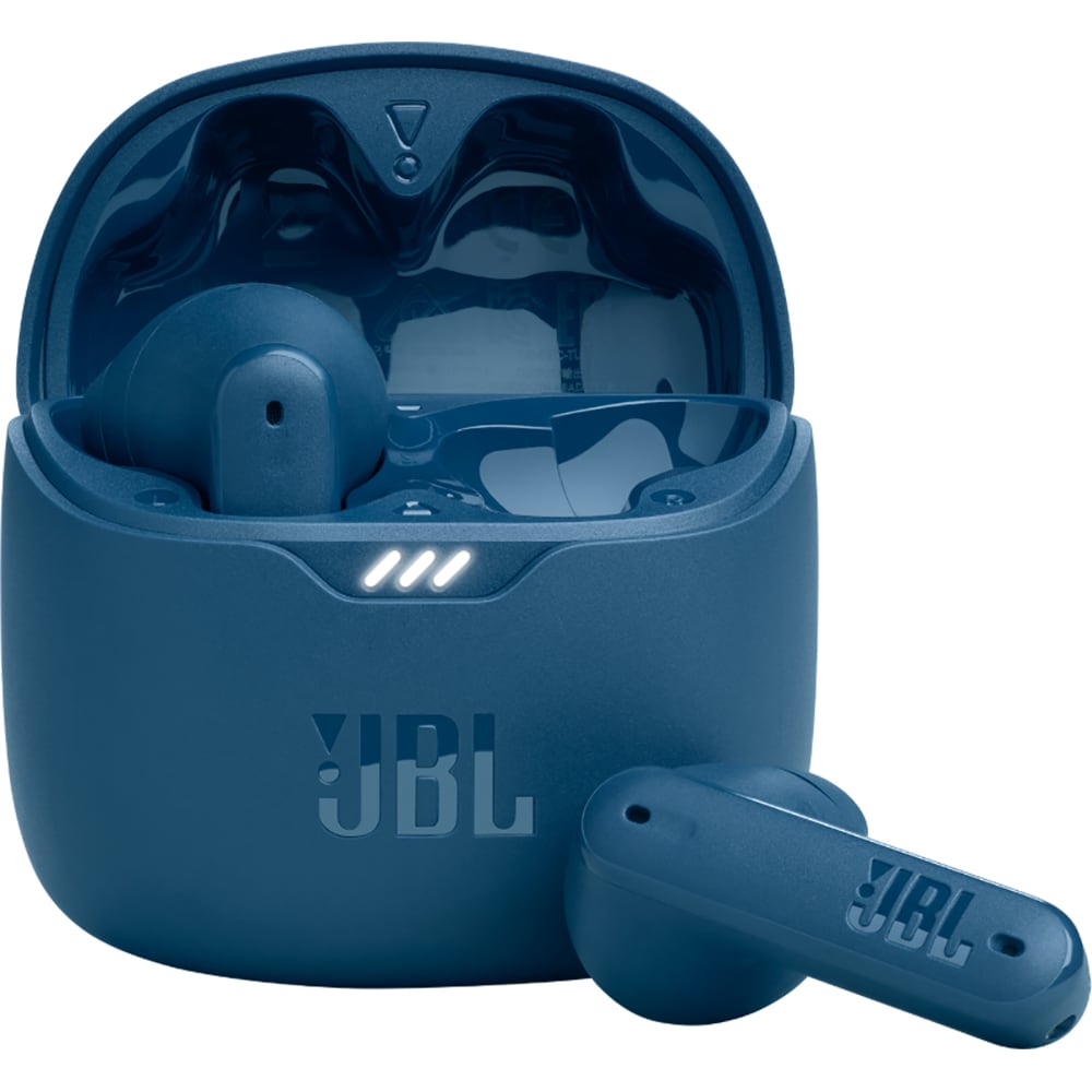 Casti JBL Tune Flex, True wireless, Bluetooth, In-ear, Microfon, Active Noise Cancelling, albastru