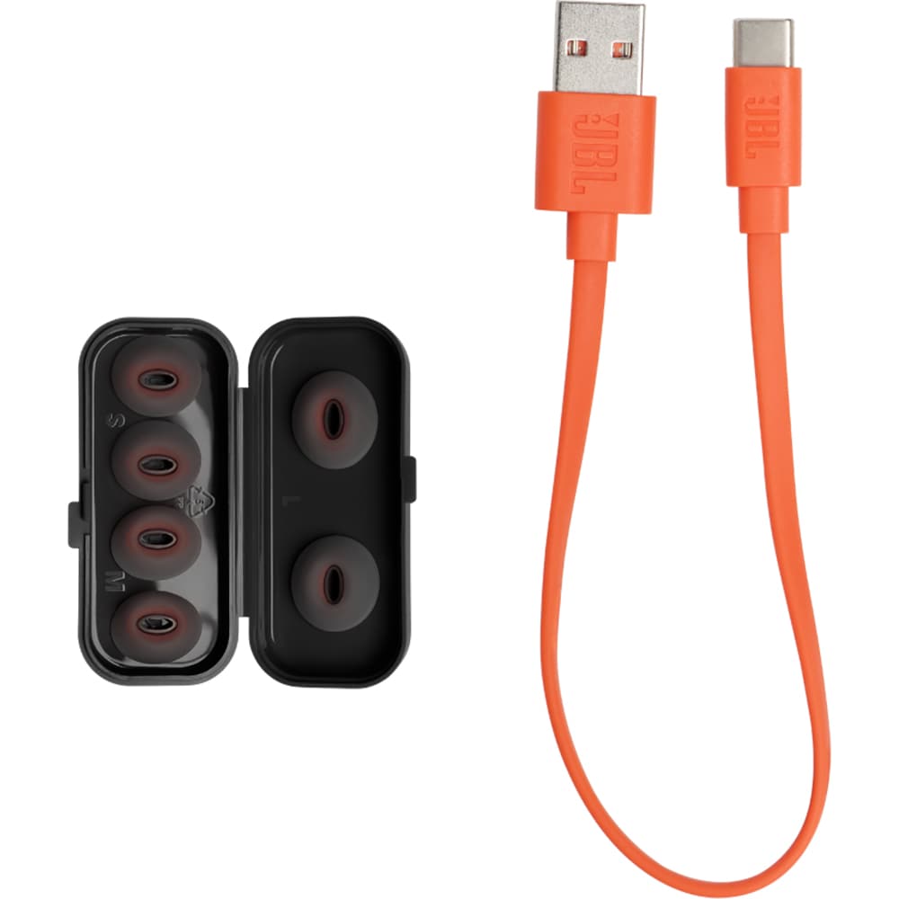 Casti JBL Tune Flex, True wireless, Bluetooth, In-ear, Microfon, Active Noise Cancelling, negru