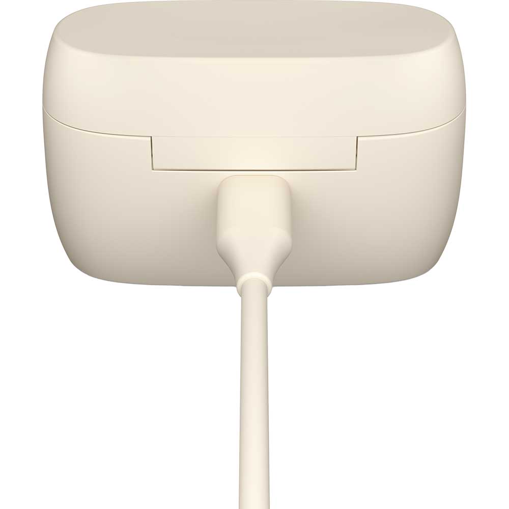 Casti JABRA Elite 5, True Wireless, Bluetooth, In-Ear, Microfon, Noise Cancelling, Carcasa incarcare wireless, Gold-Beige