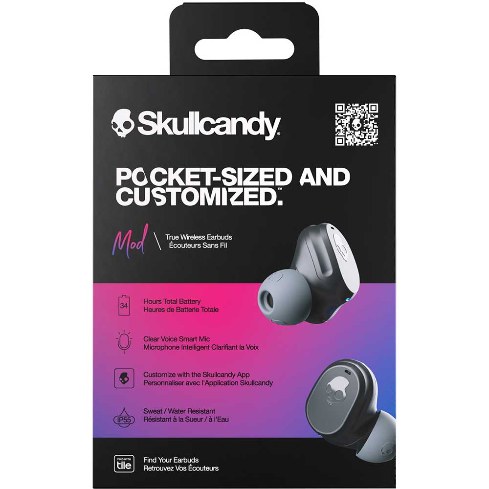 Casti SKULLCANDY Mod S2FYW-P740, True Wireless Bluetooth, In-Ear, Microfon, True Black