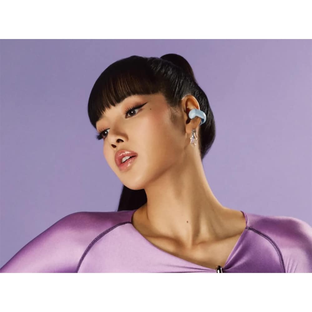 Casti BOSE Ultra Open Earbuds, True Wireless, Bluetooth, Open-ear, Microfon, Moonstone Blue