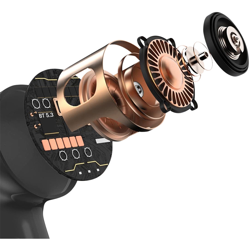 Casti E-BODA Crystal Clear Sound, True Wireless Bluetooth, In-ear, Microfon, negru