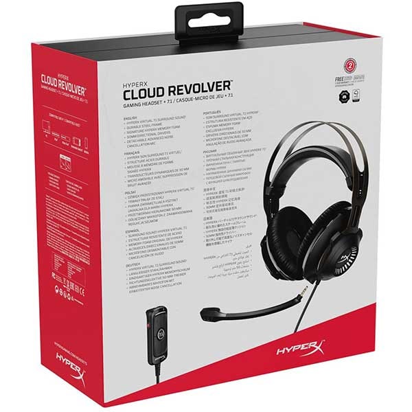 Casti Gaming HyperX Cloud Revolver 7.1, surround, 3.5mm, negru