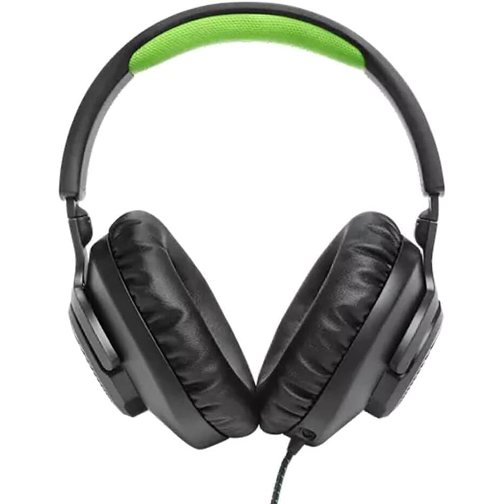 Casti Gaming JBL Quantum 100X Console, multiplatforma, Jack 3.5mm, negru-verde