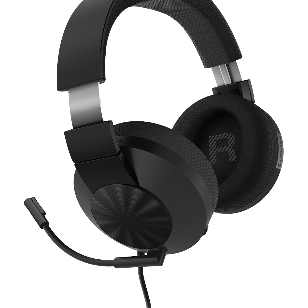 Casti Gaming LENOVO H210, stereo, multiplatforma, 3.5mm, Black