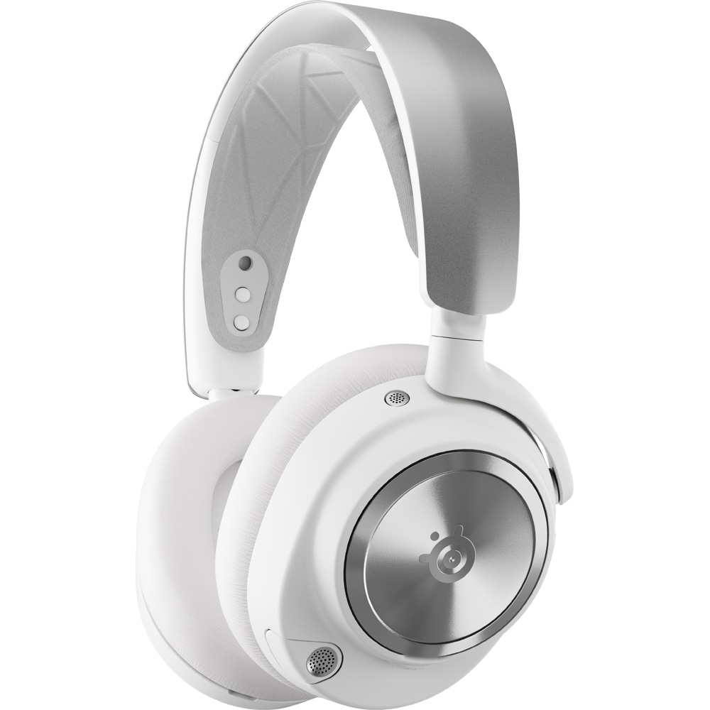Casti Gaming Wireless STEELSERIES Arctis Nova Pro Wireless, Spatial Audio, multiplatforma, alb