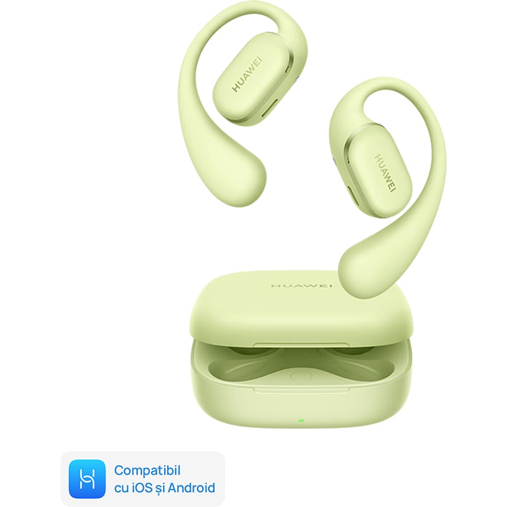 Casti HUAWEI FreeArc, True wireless, Bluetooth, Open-ear, Microfon, Green