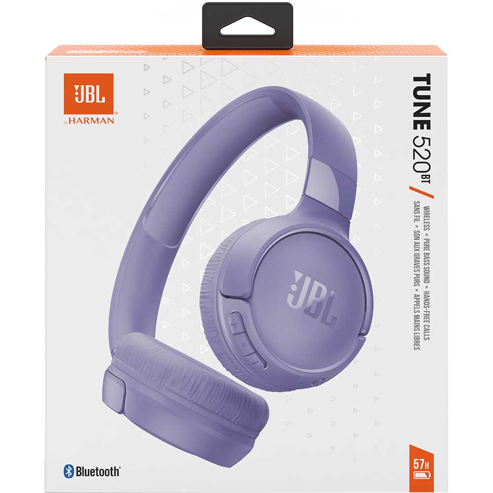 Casti JBL Tune 520BT, Bluetooth, On-ear, Microfon, mov