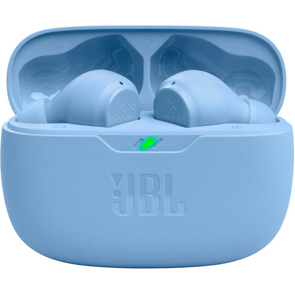 Casti JBL Wave Beam, True wireless, Bluetooth, In-ear, Microfon, albastru