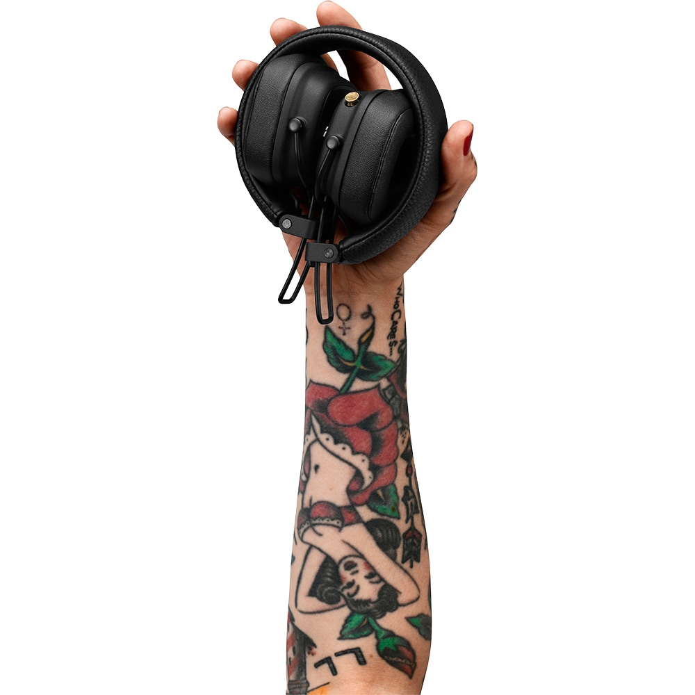 Casti MARSHALL Major IV, Bluetooth, On-ear, Microfon, Incarcare Wireless, Black