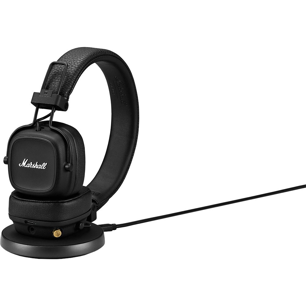 Casti MARSHALL Major IV, Bluetooth, On-ear, Microfon, Incarcare Wireless, Black